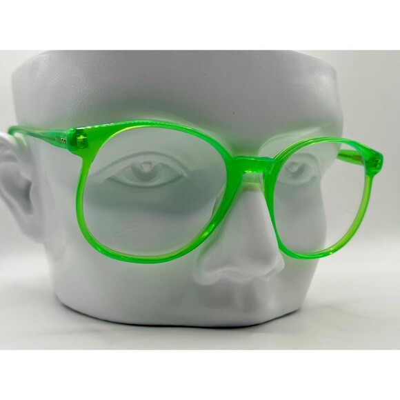 Pathway Accessories - NEW Vintage Eyeglasses | Non RX | Preppy 90s Style Clear Lens | Neon Green #648